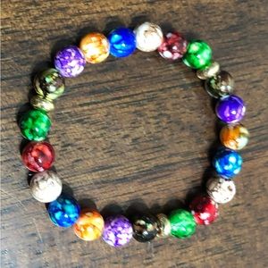 Bracelet Seven Chakra Energy well-being Stones unisex multi color